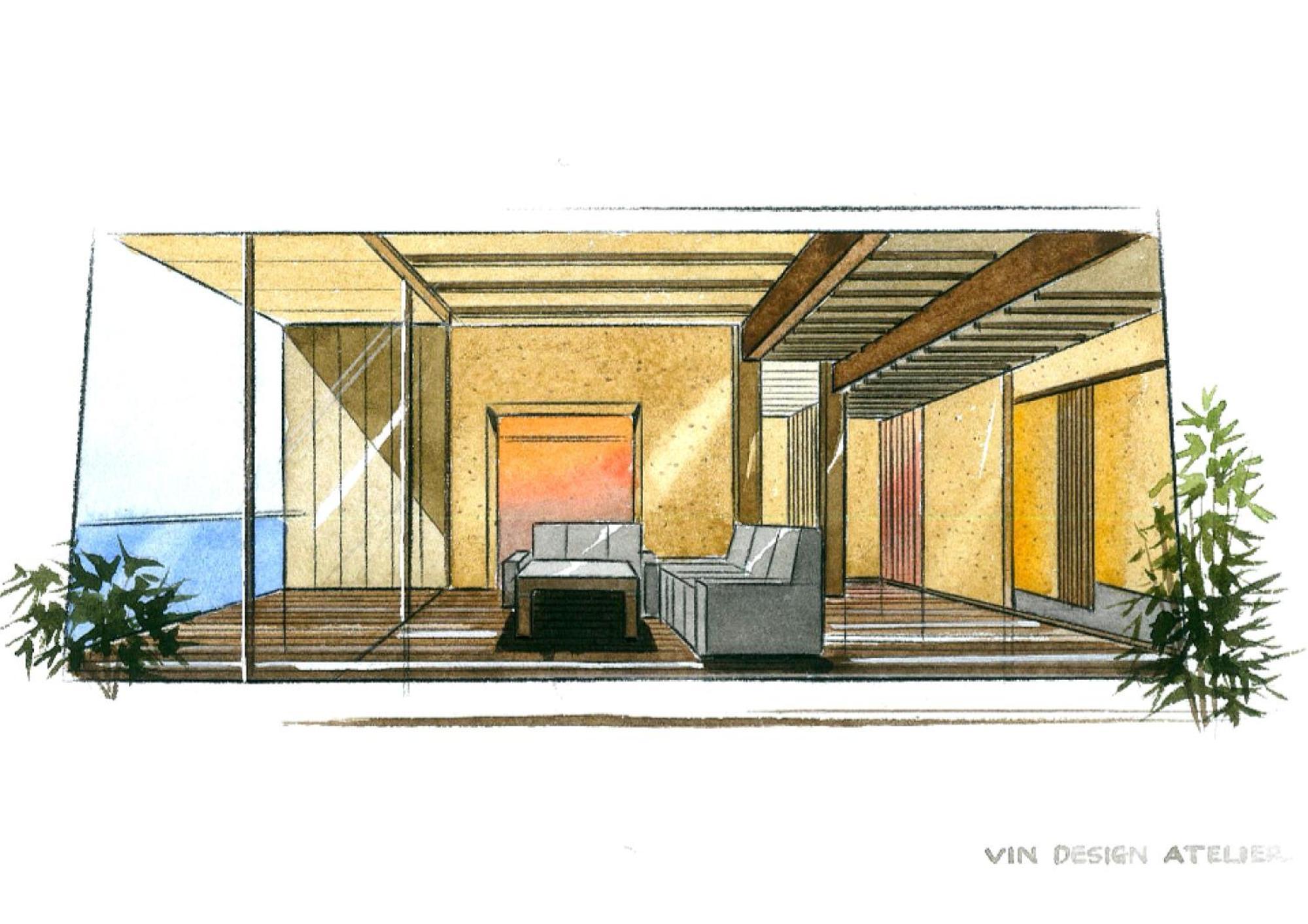 Amane Resort Seikai Beppu Pokój zdjęcie Interior design sketch
